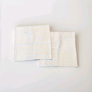 Huanfai Daing Square Cushion Pillow Covers Beige Handmade Thailand Boho 18.5"